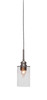 Edge 1 Light Mini Pendant In Brushed Nickel (1152-BN-300)