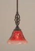 Elegante 1 Light Mini Pendant In Dark Granite (80-DG-756)