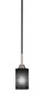 Paramount 1 Light Mini Pendant In Matte Black & Brushed Nickel (3401-MBBN-4069)
