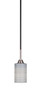 Paramount 1 Light Mini Pendant In Matte Black & Brushed Nickel (3401-MBBN-4062)