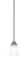 Paramount 1 Light Mini Pendant In Brushed Nickel (3401-BN-460)