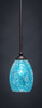 Zilo 1 Light Mini Pendant In Dark Granite (560-DG-5055)