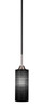 Paramount 1 Light Mini Pendant In Matte Black & Brushed Nickel (3401-MBBN-4099)