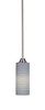 Paramount 1 Light Mini Pendant In Brushed Nickel (3401-BN-4092)