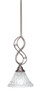 Jazz 1 Light Mini Pendant In Brushed Nickel (232-BN-451)
