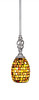 Elegante 1 Light Mini Pendant In Aged Silver (80-AS-408)