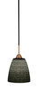 Paramount 1 Light Mini Pendant In Matte Black & Brass (3401-MBBR-4079)