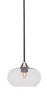 Paramount 1 Light Mini Pendant In Matte Black & Brushed Nickel (3401-MBBN-204)