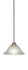 Paramount 1 Light Mini Pendant In Brushed Nickel (3401-BN-731)