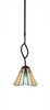 Revo 1 Light Mini Pendant In Dark Granite (240-DG-9335)