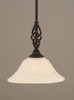 Elegante 1 Light Mini Pendant In Dark Granite (80-DG-431)