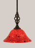 Elegante 1 Light Mini Pendant In Dark Granite (80-DG-116)