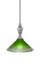 Elegante 1 Light Mini Pendant In Aged Silver (80-AS-437)