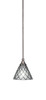 1 Light Mini Pendant In Brushed Nickel (23-BN-9185)