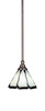 1 Light Mini Pendant In Brushed Nickel (23-BN-9125)