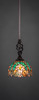 Elegante 1 Light Mini Pendant In Dark Granite (80-DG-9925)