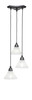 Europa 3 Light Cluster Pendalier In Matte Black (28-MB-7145)