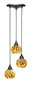 Europa 3 Light Cluster Pendalier In Matte Black (28-MB-407)