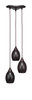 Europa 3 Light Cluster Pendalier In Dark Granite (28-DG-426)