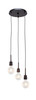 Edge 3 Light Cluster Pendalier In Espresso (1173-ES-LED45C)