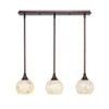 3 Light Mini Pendant In Bronze (25-BRZ-405)