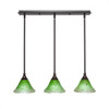 3 Light Linear Pendalier In Dark Granite (25-DG-753)