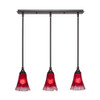 3 Light Linear Pendalier In Dark Granite (25-DG-726)
