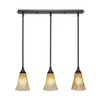3 Light Linear Pendalier In Dark Granite (25-DG-720)