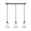 3 Light Linear Pendalier In Brushed Nickel (25-BN-729)