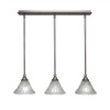 3 Light Linear Pendalier In Brushed Nickel (25-BN-451)