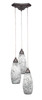 Europa 3 Light Cluster Pendalier In Brushed Nickel (28-BN-416)