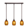 3 Light Mini Pendant In Bronze (25-BRZ-409)