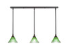 3 Light Linear Pendalier In Dark Granite (36-DG-753)