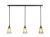 3 Light Linear Pendalier In Dark Granite (36-DG-720)
