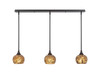 3 Light Linear Pendalier In Dark Granite (36-DG-402)
