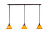 3 Light Linear Pendalier In Bronze (36-BRZ-454)