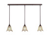 3 Light Linear Pendalier In Bronze (36-BRZ-1025)