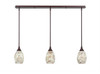 3 Light Linear Pendalier In Bronze (36-BRZ-5054)