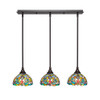 3 Light Linear Pendalier In Dark Granite (25-DG-9905)