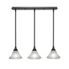 3 Light Linear Pendalier In Dark Granite (25-DG-751)