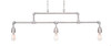 Vintage 3 Light Island In Aged Silver (333-AS-LED18C)