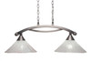 Bow 2 Light Island In Brushed Nickel (872-BN-709)