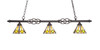 Elegante 3 Light Island In Dark Granite (866-DG-9615)