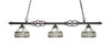 Elegante 3 Light Island In Dark Granite (866-DG-9485)