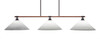 Blacksmith 3 Light Island In Painted Wood-Look Metal & Dark Granite (1763-318)