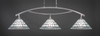 Bow 3 Light Island In Brushed Nickel (873-BN-910)