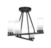Trinity 4 Light Semi-Flush In Matte Black Finish (2807-MB-811B)