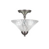 2 Light Semi-Flush In Brushed Nickel (120-BN-709)