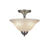 2 Light Semi-Flush In Brushed Nickel (120-BN-523)