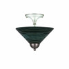 2 Light Semi-Flush In Brushed Nickel (120-BN-442)